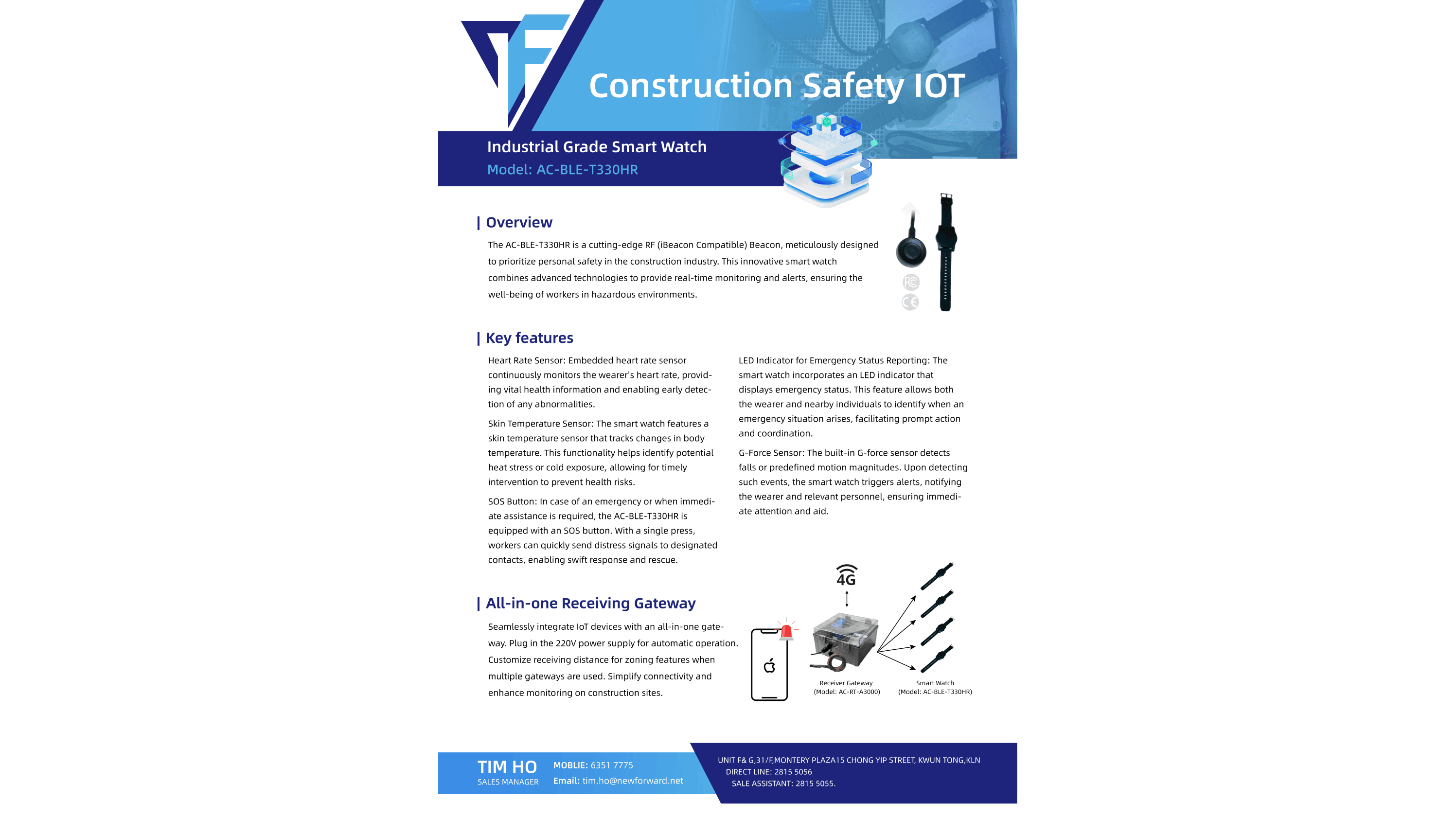 工地師傅倒低先知出事？智慧頭盔與工業 BLE 手錶如何讓後台「提前一步」知道